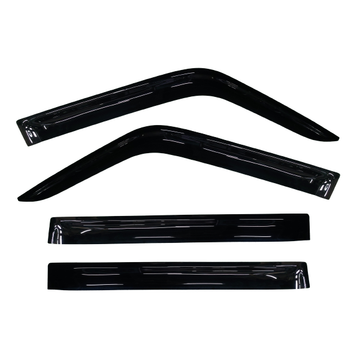 Nissan Patrol (Y61) SUV 1997-2016 Slimline Weathershields / Window Visors (4-Piece Set)
