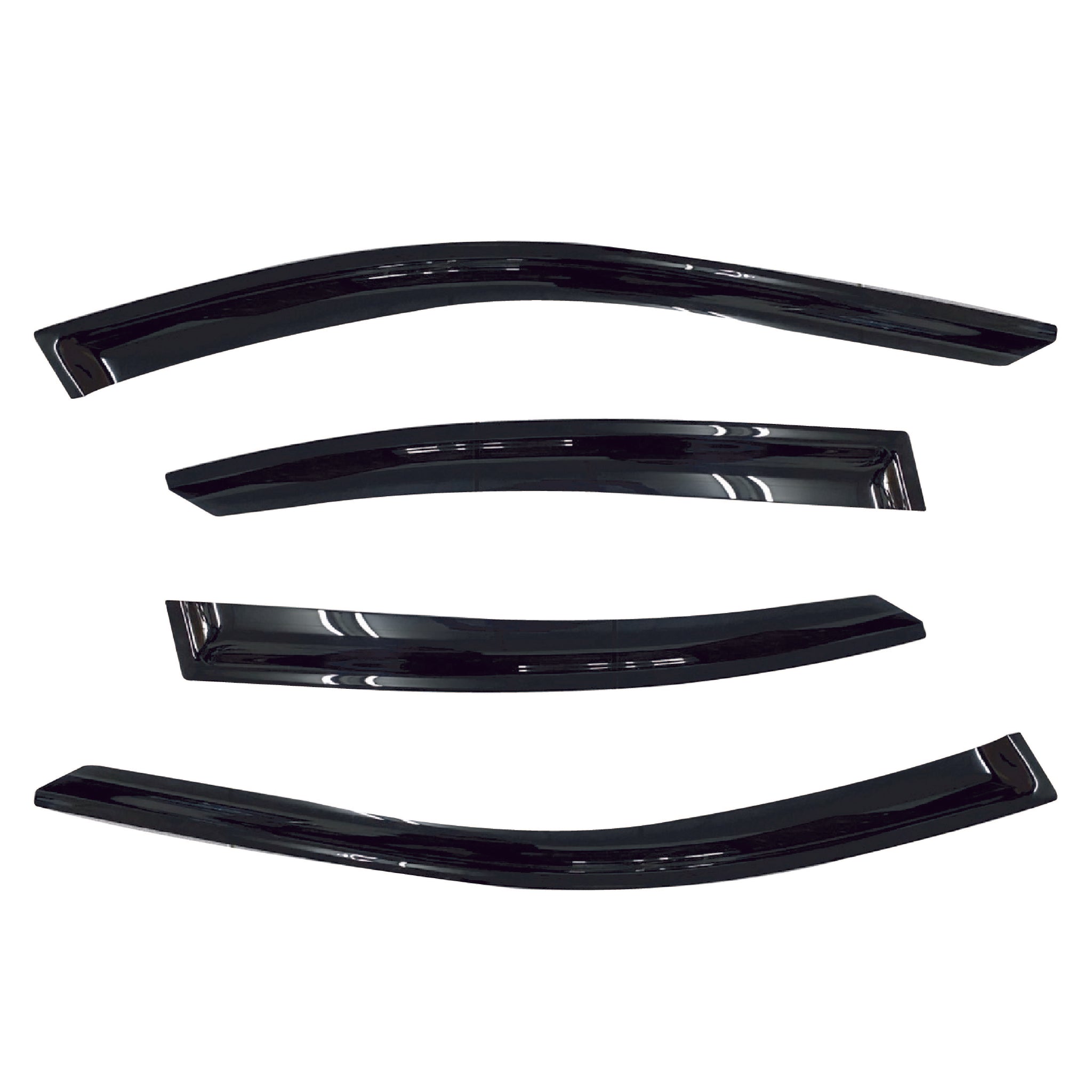 BMW 5 Series (F10) (F10LCI) / M5 (F10) (F10LCI) Sedan 2010-2016 Slimline Weathershields / Window Visors (4-Piece Set)