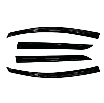 Nissan LEAF (ZE1) Hatch 2017-2024 Slimline Weathershields / Window Visors (4-Piece Set)