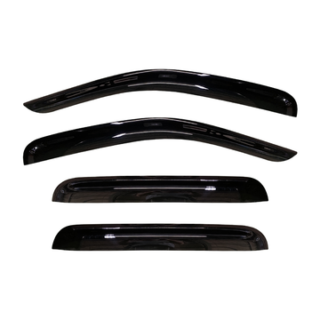 Nissan Navara (D40) Ute 2006-2014 Slimline Weathershields / Window Visors (4-Piece Set)