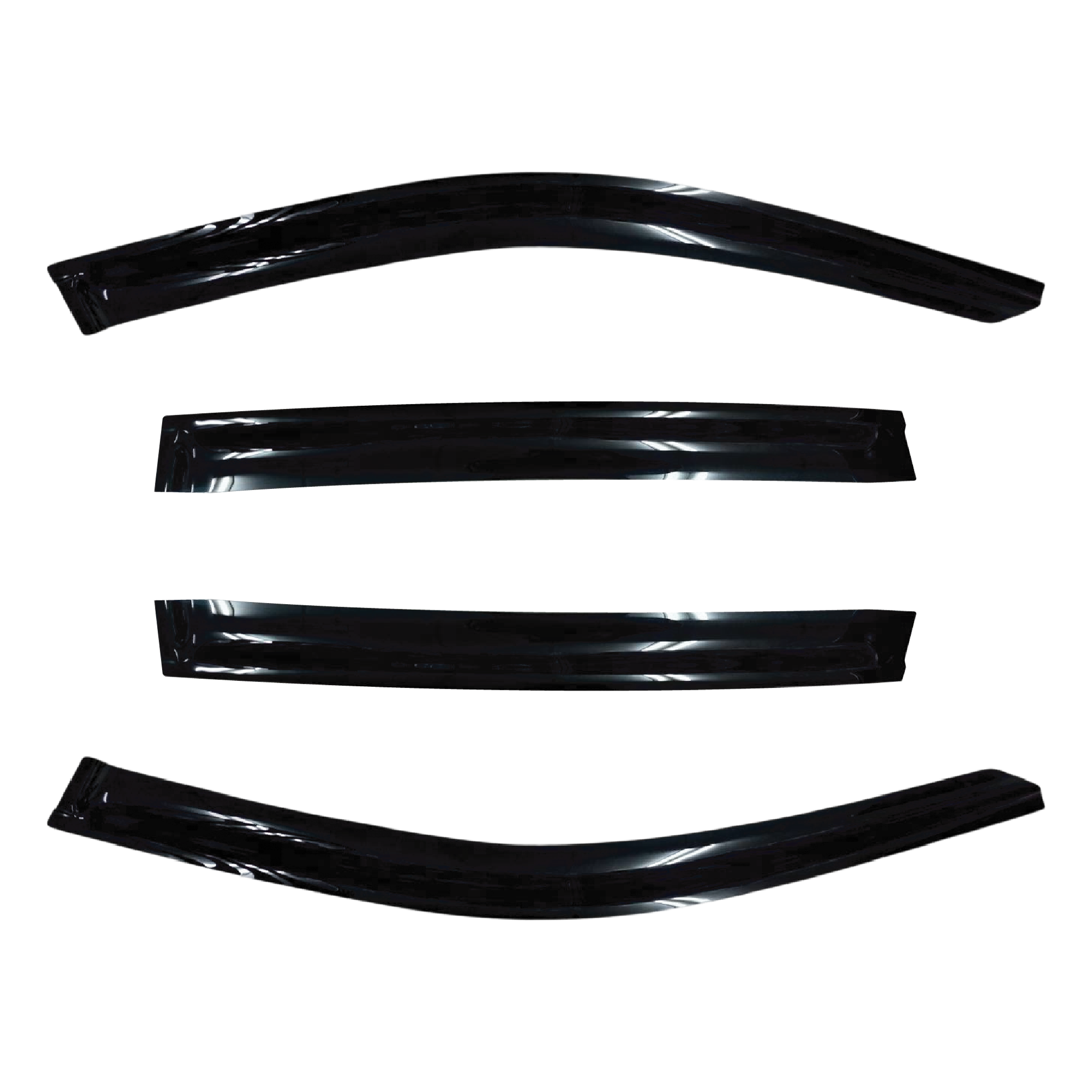 Volkswagen Tiguan (5N) SUV 2016-2024 Slimline Weathershields / Window Visors (4-Piece Set)